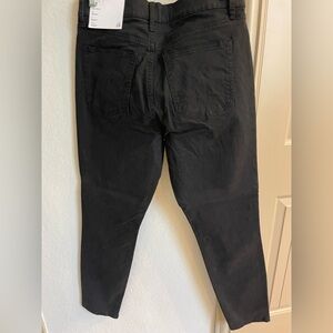 LOFT The Skinny Dress Pants black  Stretch Mid Rise Work Zip Up Trousers Size 8